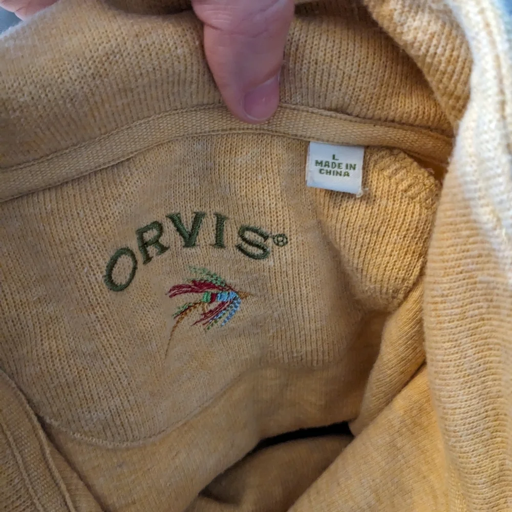 Orvis Half-Zip Fleece Pullover Sz L